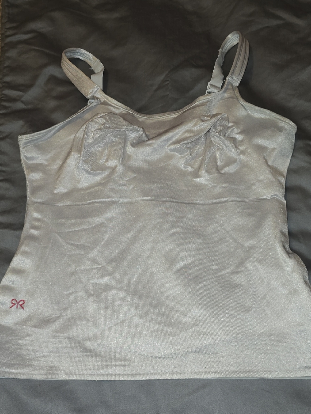 Ruby‎ Ribbon Silver Shapewear Camisole